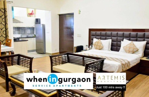 Sector 51 Apartment | When In Gurgaon - ARTEMIS HOSPITAL 1 Min Walk, FORTIS & MEDANTA 4 Mins Drive