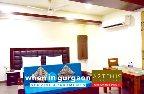 Sector 51 Apartment | When In Gurgaon - ARTEMIS HOSPITAL 1 Min Walk, FORTIS & MEDANTA 4 Mins Drive