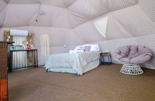 Whitehall House | White dome with two claw foot tubs sleeps two, no pets