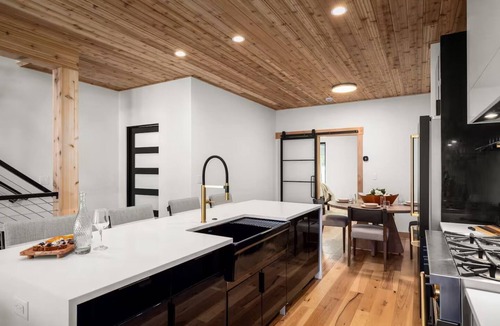 Whitefish Villa | Whitefish Mountain Ski In/Walk Out Chalet w Rooftop Hot Tub