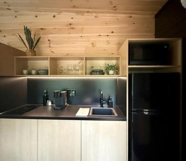 Quakertown House | Willow: Modern Eco-Pod Retreat in Pennsylvania Forest in a Tiny Cabin with Scenic Views