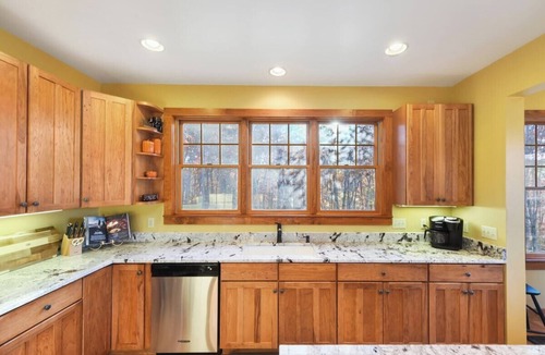 Swanton House | Wisp'd Away-Lakefront Luxury - DOCK - on 3+acres - HotTub - Firepit - Pool Table