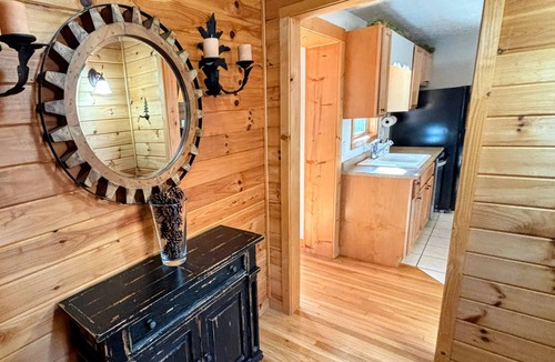 Wolf Laurel Cabin | Wolf Laurel Mountain Escape: Cozy Cabin, Fireplace, near Hatley Pointe, Secluded