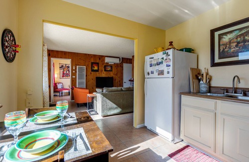 Joshua Tree Cabin | Wonderful mountain view dog-friendly cabin with firepit, patio, & enclosed yard