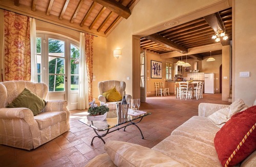 Colle di Compito Villa | Wonderful private villa for 6 guests with private pool, WIFI, A/C, TV and veranda, close to Lucca