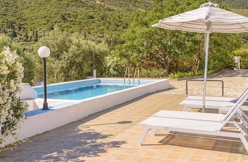 Samos Town Villa | Wonderful private villa with A/C, WIFI, private pool, TV, terrace, panoramic view and parking