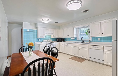 Dover House | Wooded and secluded 3-bed home with a view, game room, fire pit, by Ski Roundtop