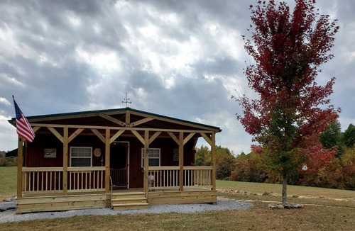 Liberty House | Wooden Rustic Cabin Great for Outdoor Activities in Liberty, Kentucky