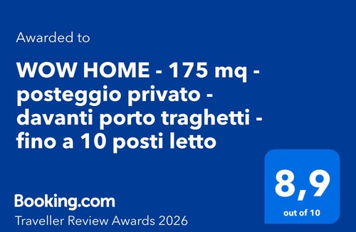 San Teodoro Apartment | WOW HOME - 175 mq - posteggio privato - davanti porto traghetti - fino a 10 posti letto