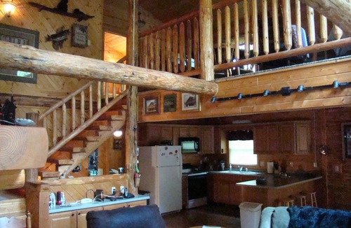 Pickerel Cabin | Year-round cabin, wooded riverfront on Lily River, WiFi, Central A/C, ATV Trails