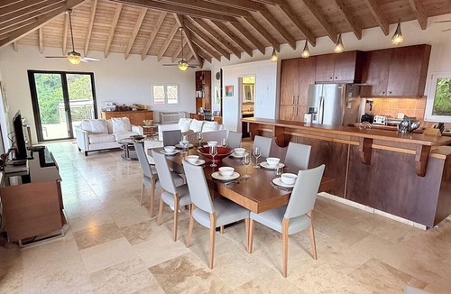 Estate Carolina Villa | Your Private Getaway on Bordeaux Mountain: Relax with A/C, Hot Tub, and Breathtaking Views