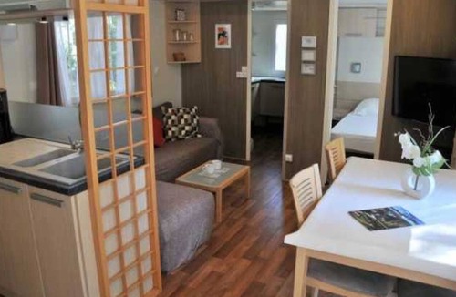 Castelnau-de-Guers House | ZEcamping 4 étoiles piscine dog friendly mobil-home TV 40m2 6 pers