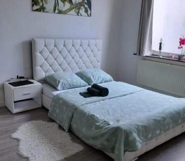 Hoboken House | Zen Olive Guest Room