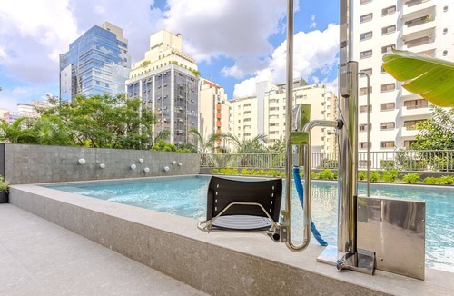 Indianopolis Apartment | Zen Studio W/panoramic View of Sao Paulo Onj2612