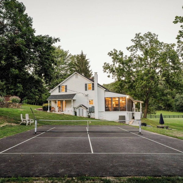 2.5 hours from Washington D.C. this spacious 5BR 2.5BA farmhouse is on a secluded 75-acre property near Manchester, MD, in scenic Carroll County. It promises a relaxing retreat near the state line, exciting local attractions, and natural landmarks.