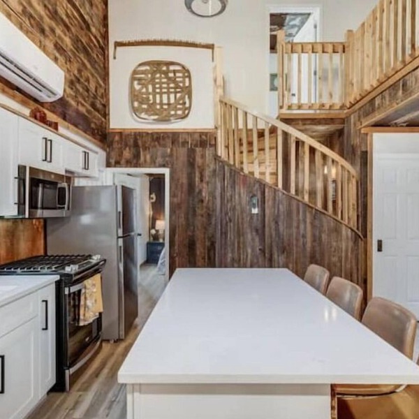 2 bed, 2 bath Modern Rustic barndominium. The Old Homeplace