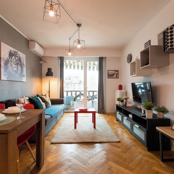 2 rooms with 2 balcony, perfectly formed!
