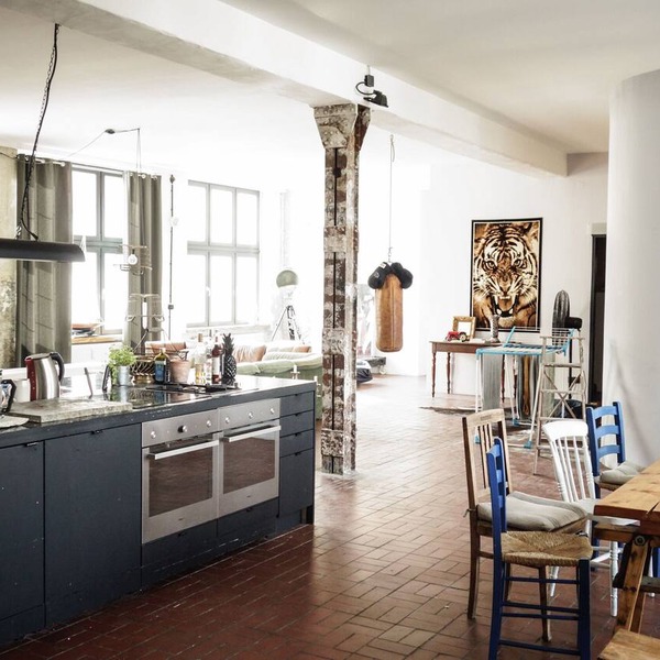 250SQM STORAGE LOFT APARTMENT SONNENALLEE Industrial Style