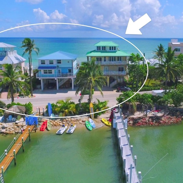 3 Florida side-by-side Beach Houses; Sleeps 50+. Pools, Hot Tubs, Docks ON Beach