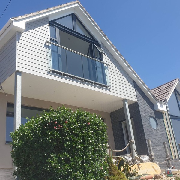 A large split level property with stunning across Woolacombe Bay
