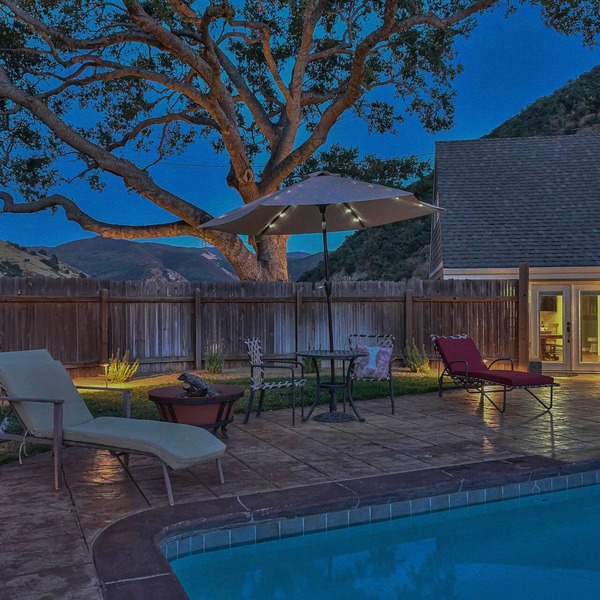 A quiet, relaxing, country getaway with a creek, pool and private hot tub.