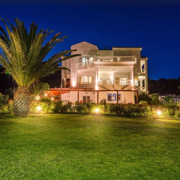 A seafront villa with swimming pool