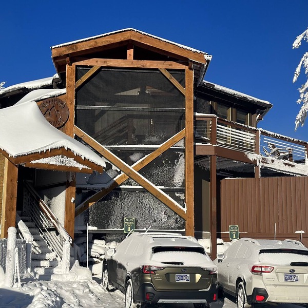 A TRUE slope side ski in ski out cabin with amazing views.