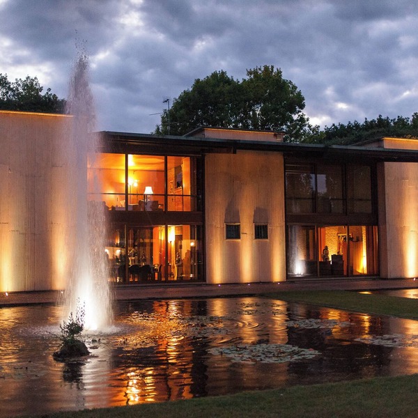 A villa designed by Tobia Scarpa, surrounded by nature.