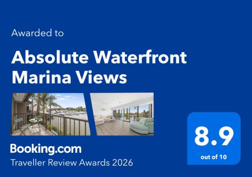 Absolute Waterfront Marina Views