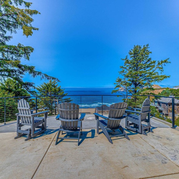Amazing ocean view escape with seven bedrooms scenic patios and modern interior