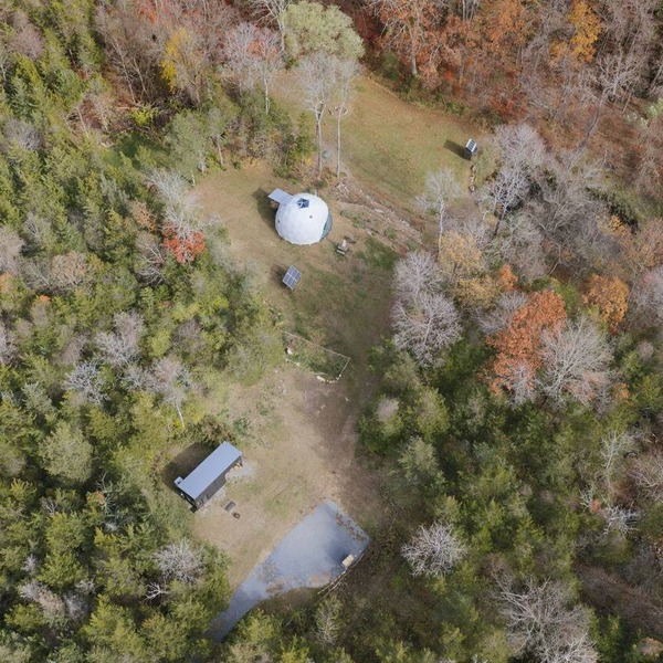 Architect-Designed Dome on Private 7-Acre Retreat
