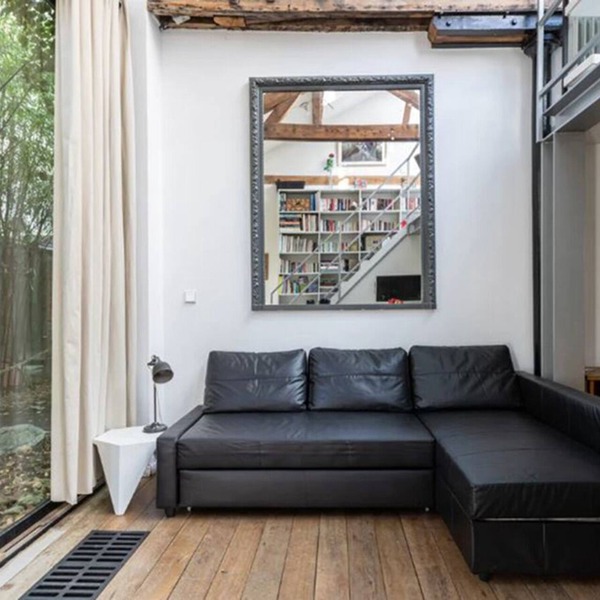 Architect's duplex loft in the heart of the Marais with outdoor patio