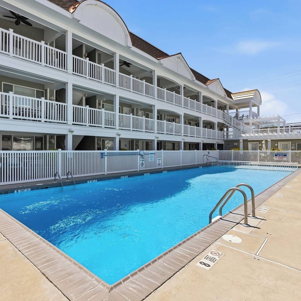 Avalon condo with pool, beach block. Pack your own linens and towels
