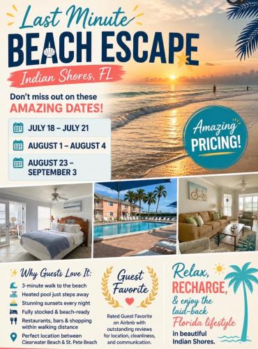 Barefoot Beach Resort in Indian Shores Minutes from Clearwater Beach