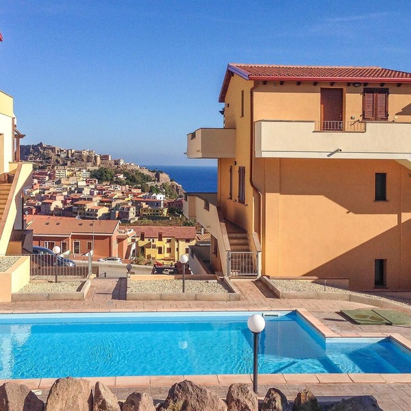Beach front apartment in Castelsardo -SS- with swimming pool
