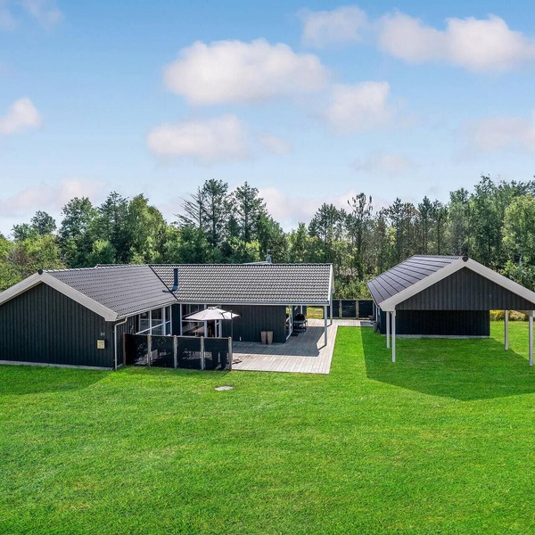 Beach front home in Jerup with sauna