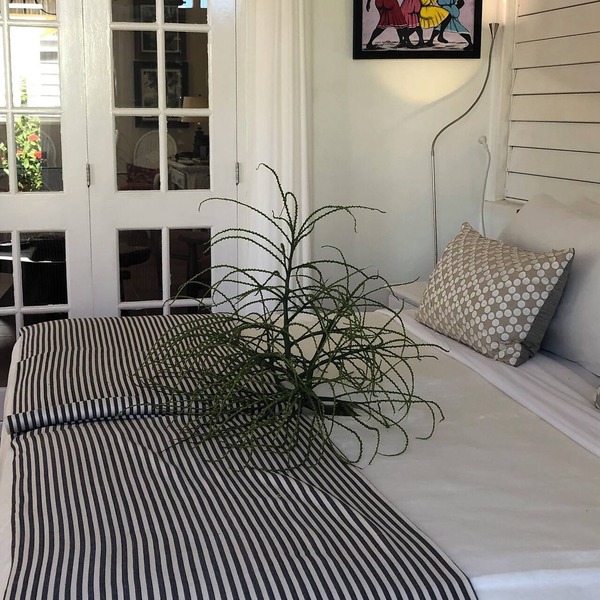 Beach villa staffed daily.