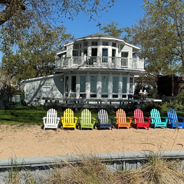Beachfront Home on Lake Michigan beach. Spectacular sunsets, walk to downtown.