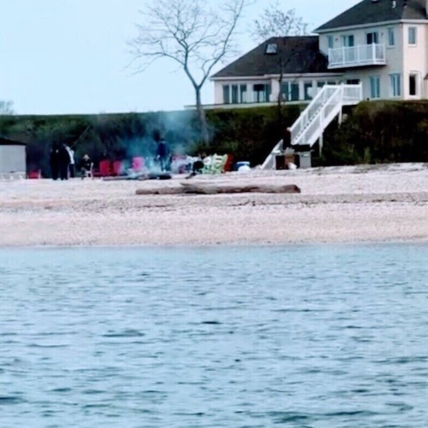 Beachfront vacation dream house on Long Island Sound.