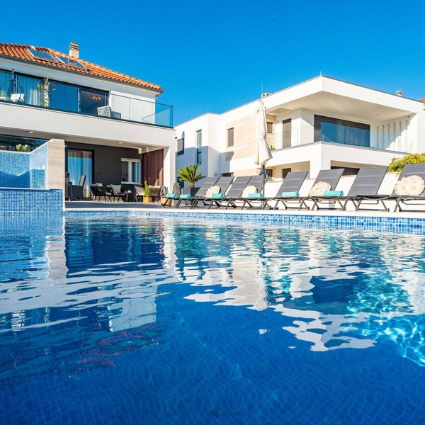Beachfront Villa Blue Melody with Pool