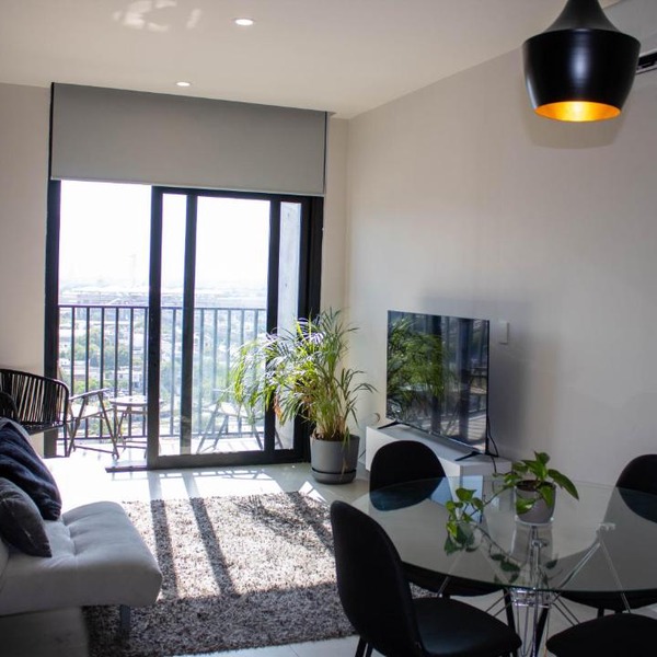 Beautiful 2BR Apt, Gym, BBQ, A.C, Arena Mty