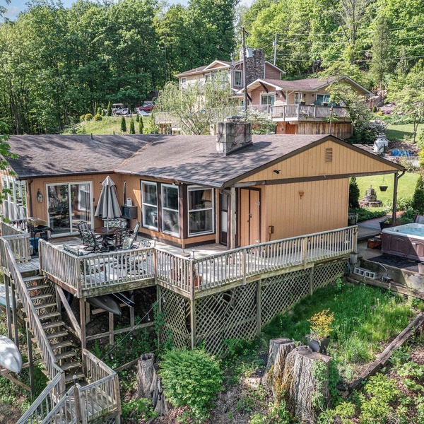 Beautiful private property in rural environment overlooking Ski Liberty.