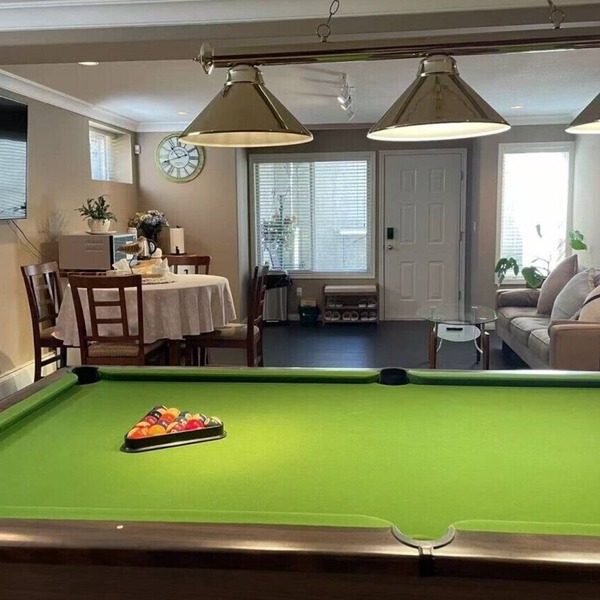 Billiards & Relaxation High-End 2BR Surrey Retreat