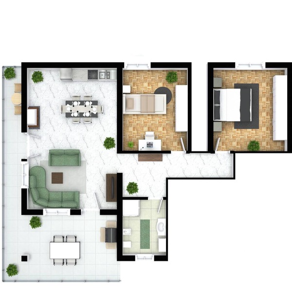 Blue Court, Iris Unit