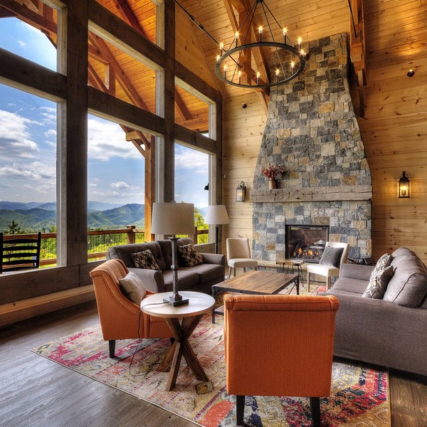 BREATHTAKING Views !/6 Private King Suites/Handicap Friendly/Firepit/Theater