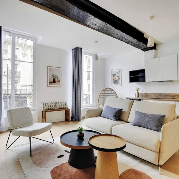 Bright Flat in Central Le Marais with 2 Bedrooms and central AC