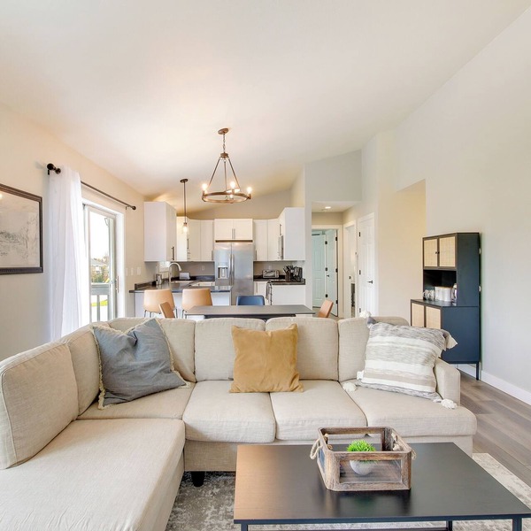 Bright Little Chute Condo w/Deck & Yard!