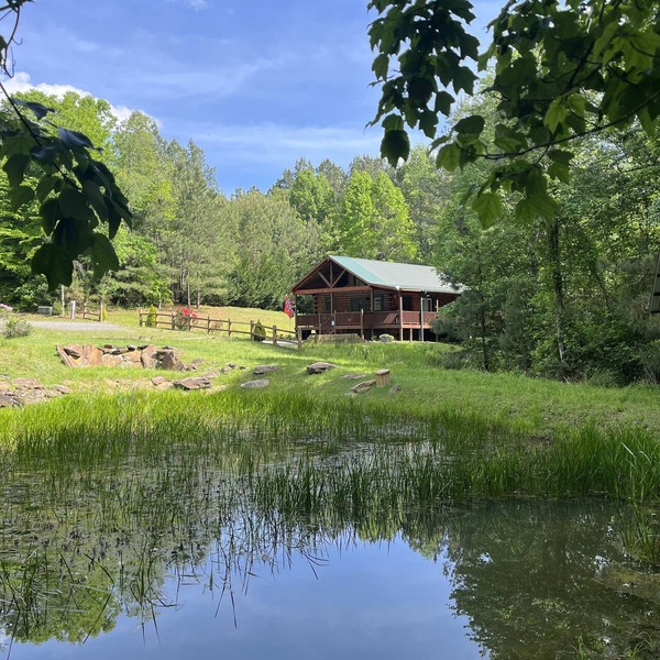 Cabin Blue Ridge-Murphy area, fast wifi, dog & family friendly, trail & hot tub!