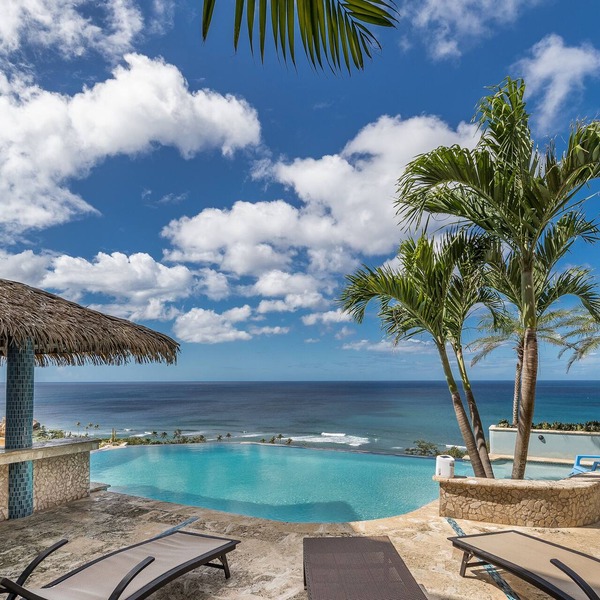 Caribbean home with panoramic ocean views and infinity pool