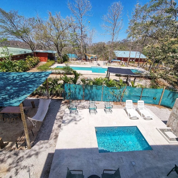 Casa Illimani pool side gorgeous mountain ocean views from hilltop